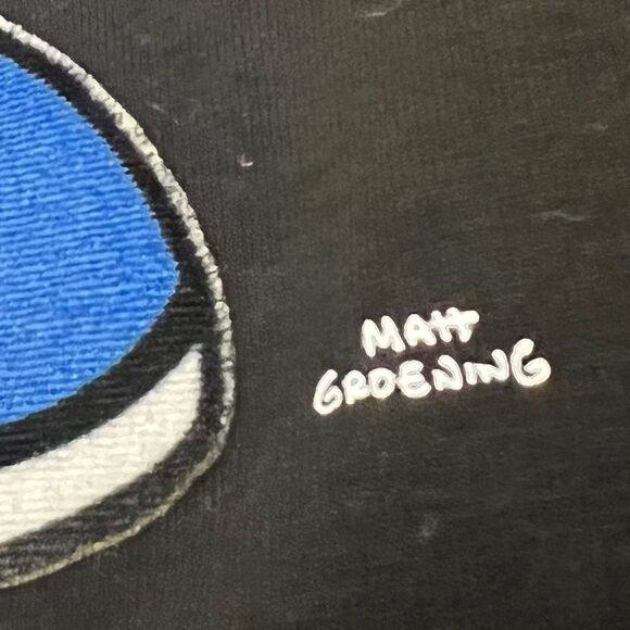 The Simpsons Bart Simpson Felt “LUCKY RED HAT” Short Sleeve Tee - Picture 4 of 12